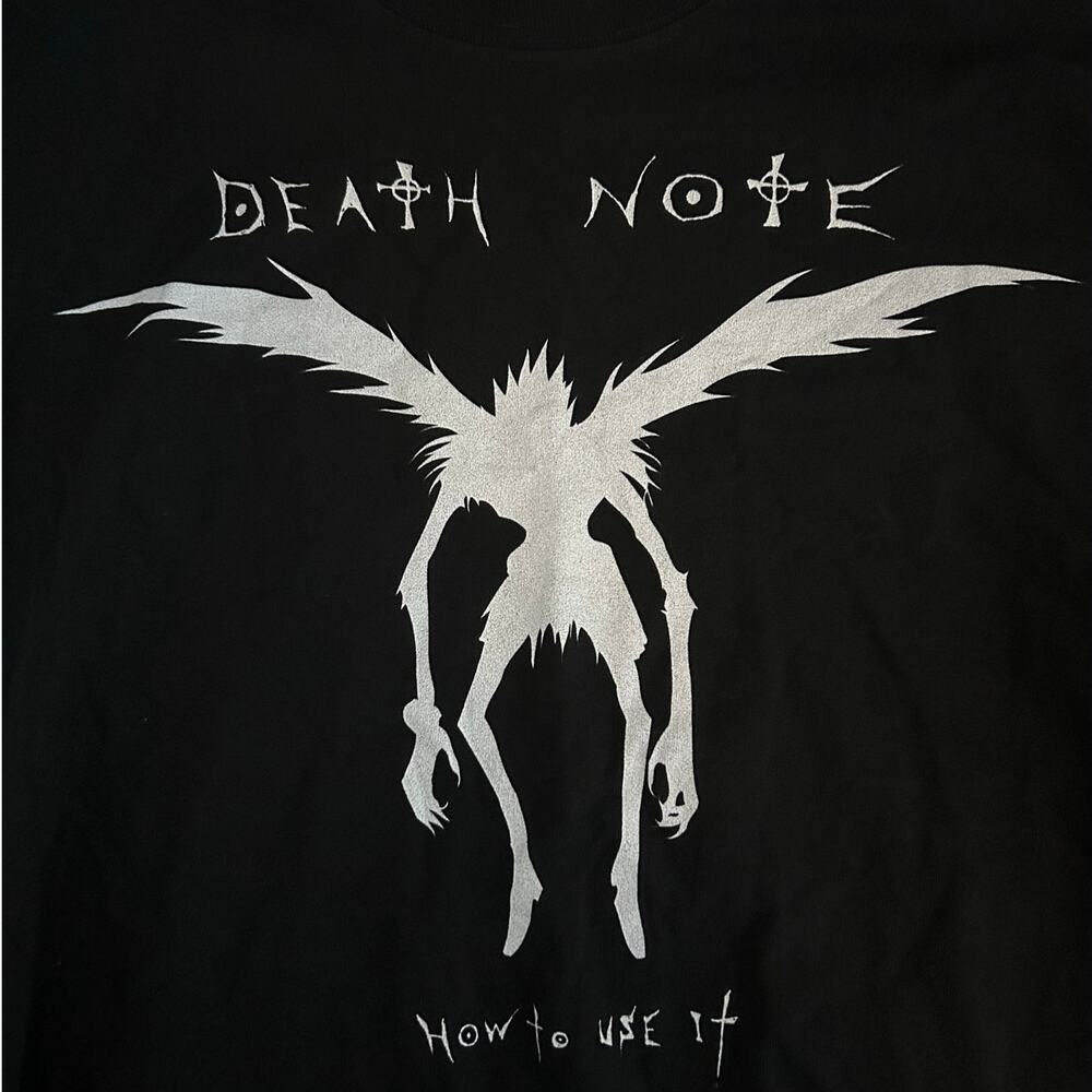 DEATH NOTE Graphic Tee NEW Black Short Sleeve Size M
